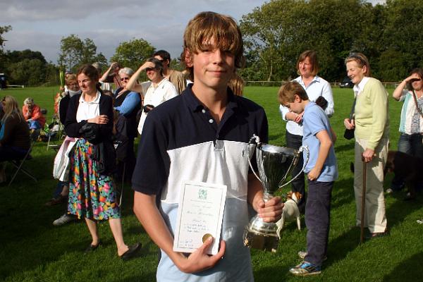 prizes 10.jpg - Christopher Bedding, winner of the Senior Children’s Cup